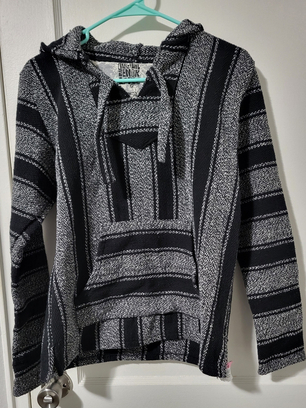 Original Senor Lopez Collection Black & White Baja Hoodie